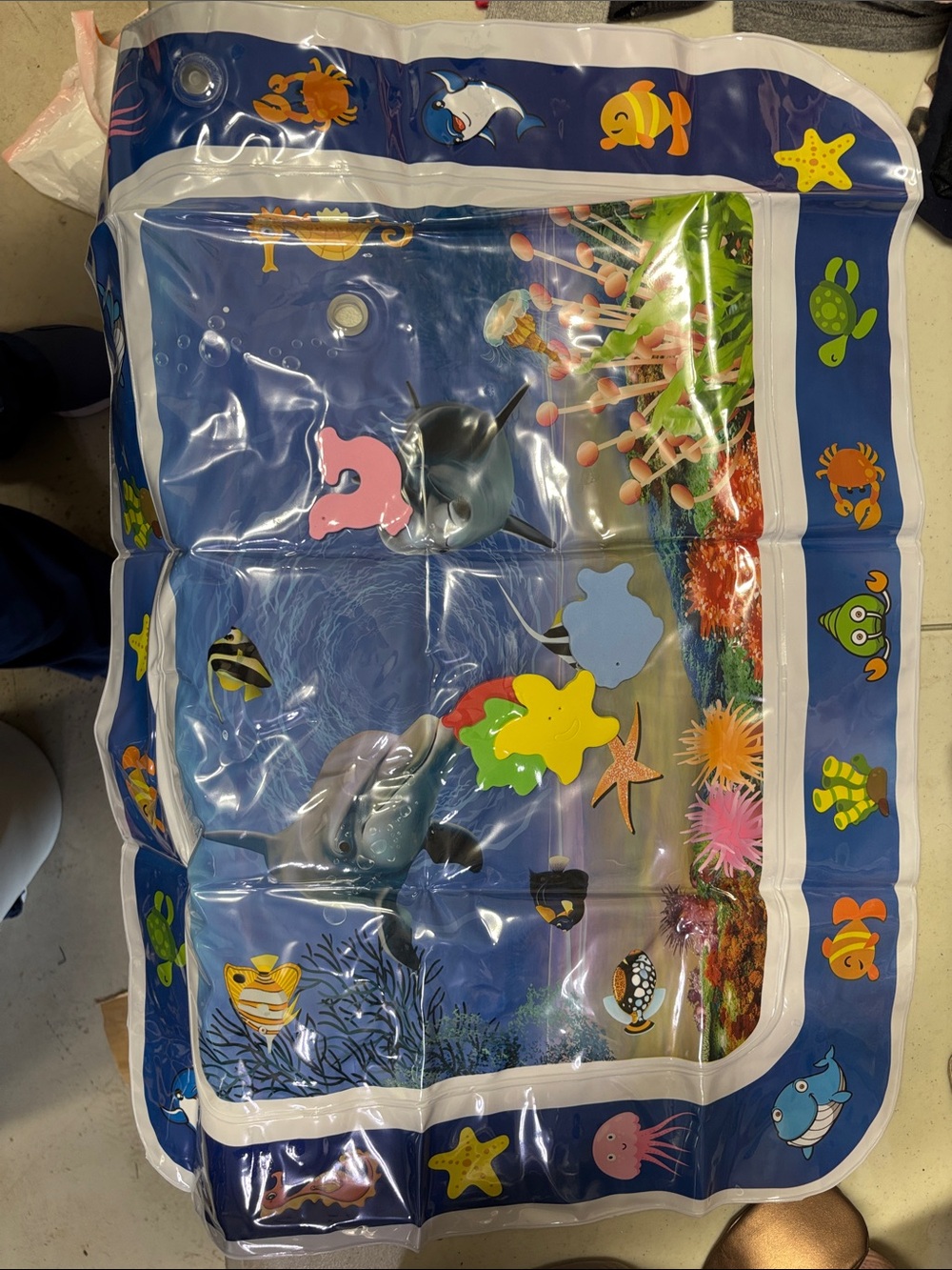 Sensory Ocean Play Mat with Foam Sea Creatures
New never used